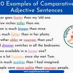 10 Examples of Comparative Adjective Sentences