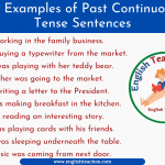 10 Examples of Past Continuous Tense Sentences