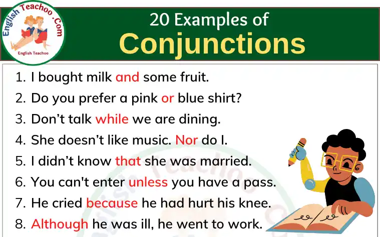 20 Examples of Conjunction In A Sentence