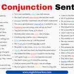 50 Conjunction Sentences in English
