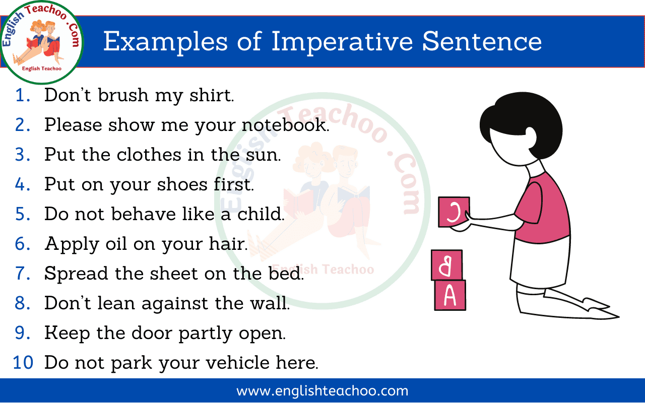 20 Examples Of Imperative Sentence EnglishTeachoo