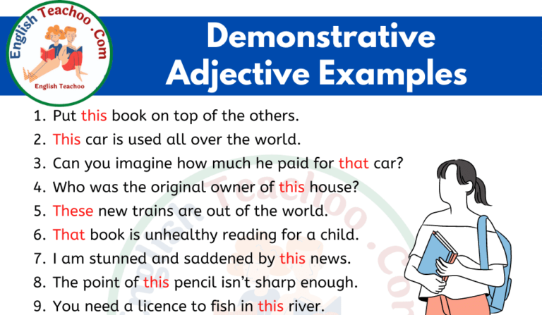 Examples of Adjectives In English Archives - Page 2 of 2 - EnglishTeachoo