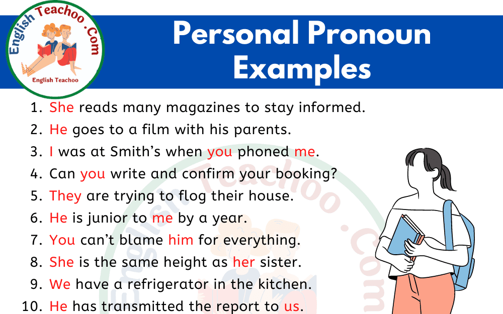 20 Examples Of Personal Pronouns In Sentences EnglishTeachoo