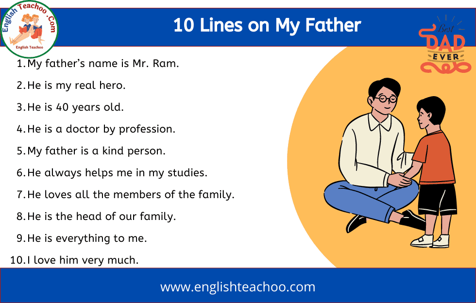 my father par essay 10 lines