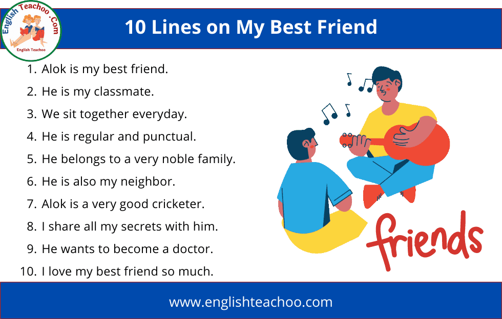 10 Lines On My Best Friend In English EnglishTeachoo