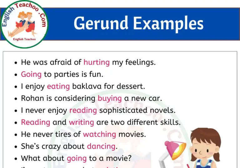 20 Examples of Gerunds In Sentences