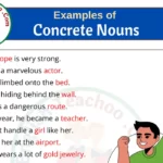 20 Examples of Concrete Nouns Sentences