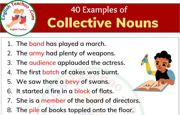 40 Examples Of Collective Nouns In Sentences Collective Nouns 